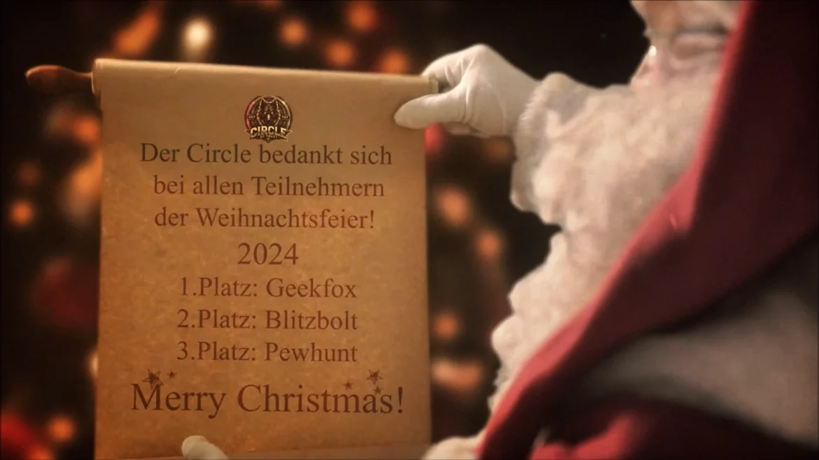 Teilnehmer der Circle of Trust Weihnachtsfeier 2024 in geselliger Runde.