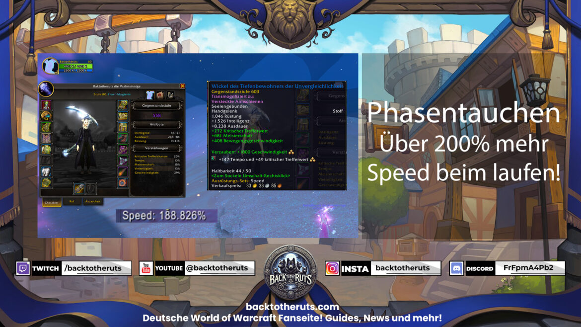 Über 200% mehr Speed im Phasentauchen!