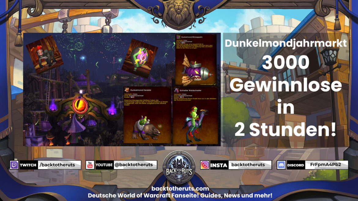 Gewinnlose des Dunkelmond-Jahrmarkts - 3000 Gewinnlose in 2 Stunden